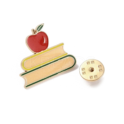 Teacher's Day Theme Rack Plating Light Gold Alloy Brooches JEWB-Z016-01KCG-15-1