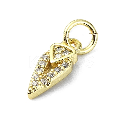 Brass Micro Pave Cubic Zirconia Pendants KK-H475-54G-02-1