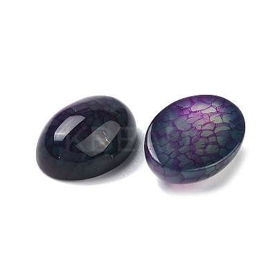 Natural Dragon Veins Agate Cabochons G-C132-01-1