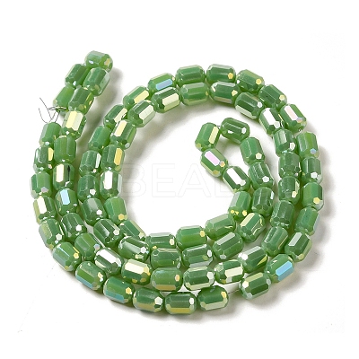 Electroplate Glass Beads Strands EGLA-D031-01-1