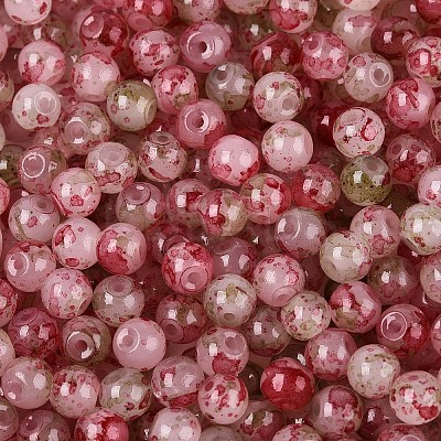 Baking Paint Glass Beads DGLA-T005-01A-11-1