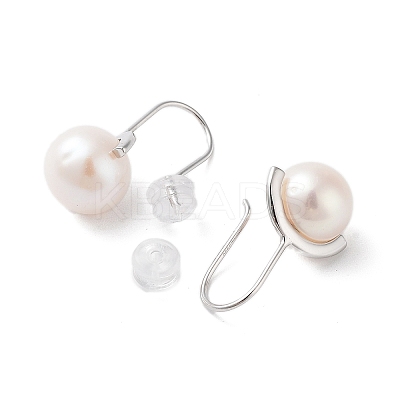 Natural Pearl Dangle Earrings for Women EJEW-C082-13A-P-1