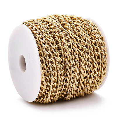 Aluminium Textured Curb Chains CHA-T001-40G-1