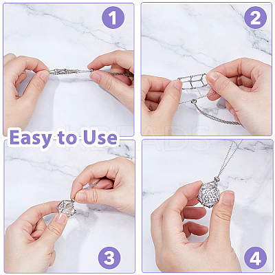 10Pcs Adjustable 304 Stainless Steel Macrame Pouch Necklace Making for Gemstone Nuggets NJEW-DC00007-1