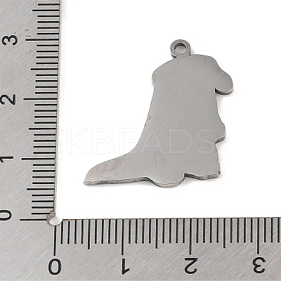 Non-Tarnish 201 Stainless Steel Pendants STAS-C095-38P-1