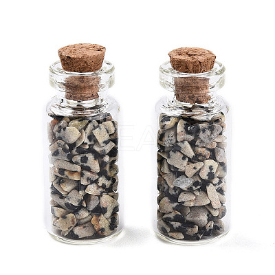 Glass Wishing Bottle Display Decorations AJEW-T013-02C-1