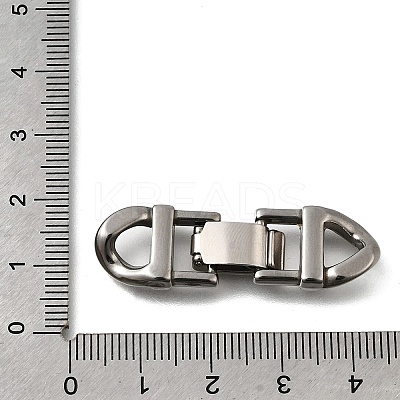 304 Stainless Steel Fold Over Clasps STAS-M119-05P-03-1