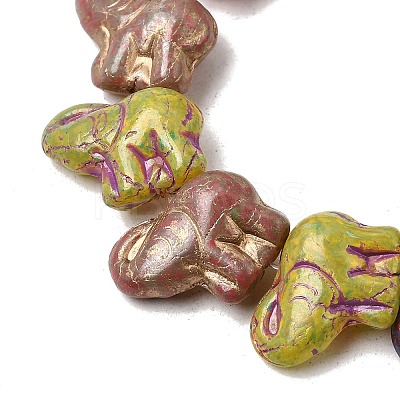 Painted Glass Beads Strands GLAA-Z021-11A-1