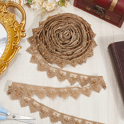 10 Yards Metallic Lace Trimming OCOR-CY0001-67-1