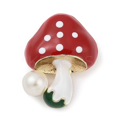 Mushroom Enamel Pins JEWB-R068-06C-G-1