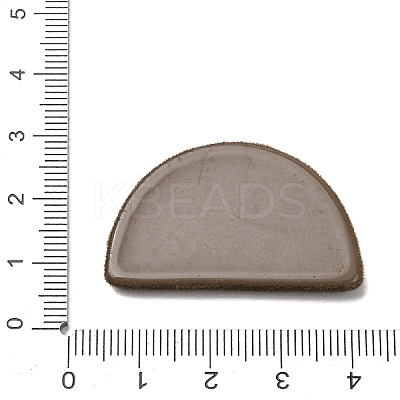 Flocking Opaque Resin Cabochons RESI-K033-07F-1