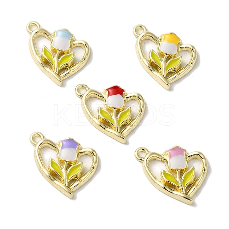 Rack Plating Alloy Pendants FIND-I039-037G-1