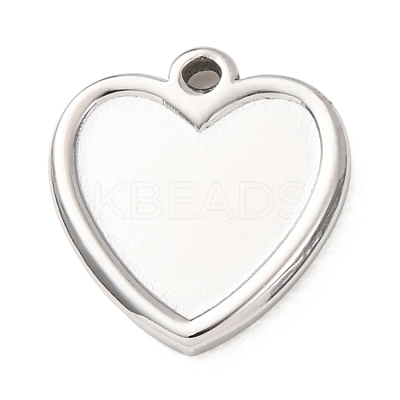 304 Stainless Steel Pendant Cabochon Settings STAS-Z204-04P-07-1