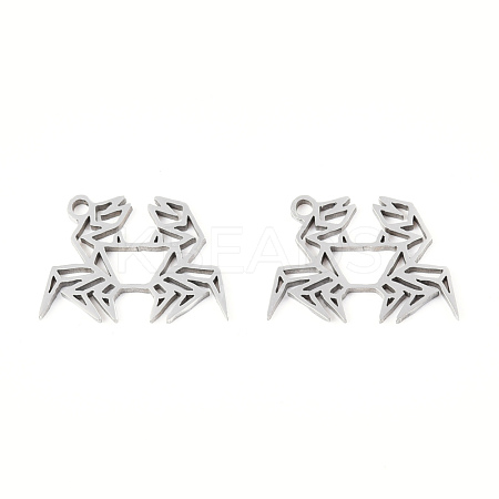 Non-Tarnish 201 Stainless Steel Pendants STAS-N091-157P-1