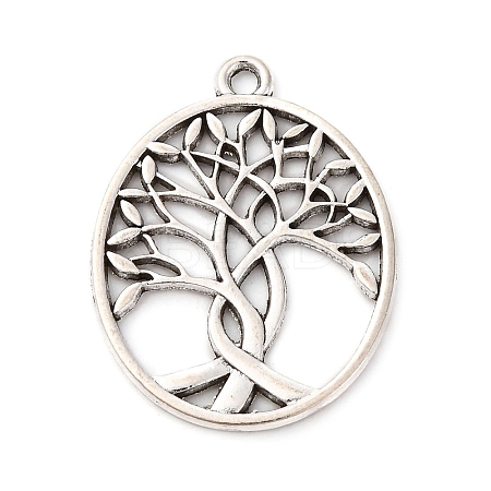 Tibetan Style Alloy Pendants FIND-A053-05A-AS-1
