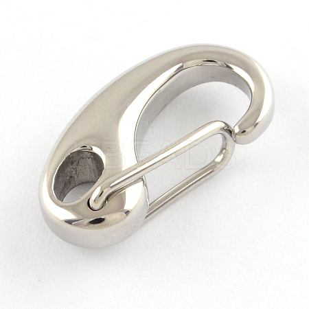 Tarnish Resistant Polished 316 Surgical Stainless Steel Keychain Clasp Findings LS-STAS-R072-59-1