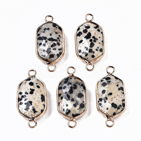 Natural Dalmatian Jasper Links Connectors G-S359-276B-1