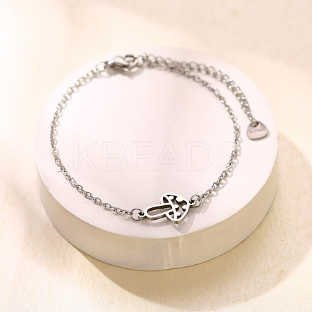 304 Stainless Steel Link Bracelets WGDD040-03-1