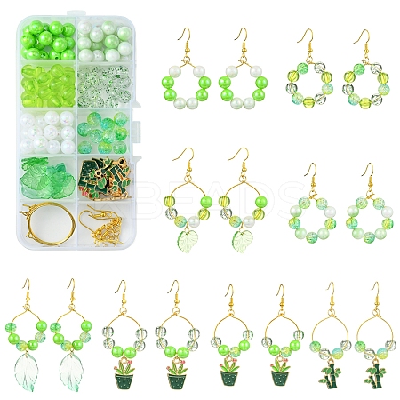Acrylic Bead DIY Earring Making Kits DIY-FS0006-67A-1