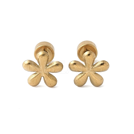 304 Stainless Steel Stud Earrings for Women EJEW-E603-05G-G-1