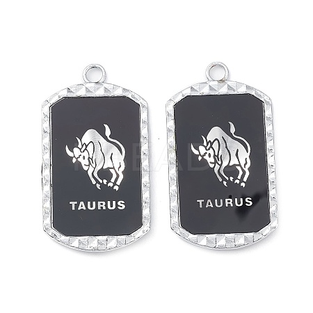 Alloy Twelve Constellations Series Big Pendants PALLOY-O107-01P-04-1