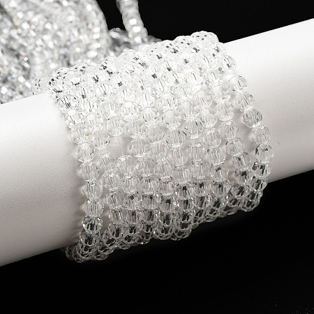Transparent Glass Beads Strands EGLA-A035-T4mm-D19-1