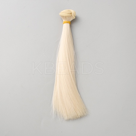 Plastic Doll Wig Hair AJEW-WH0695-007A-1