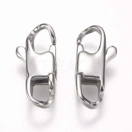 Tarnish Resistant 304 Stainless Steel Lobster Claw Clasps STAS-I082-13P-05-1