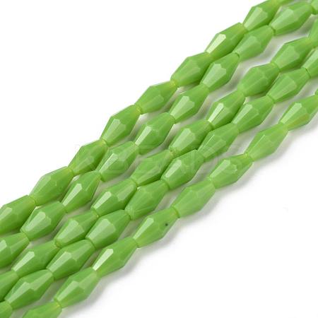 Opaque Glass Beads Strands GLAA-P001-03A-02-1