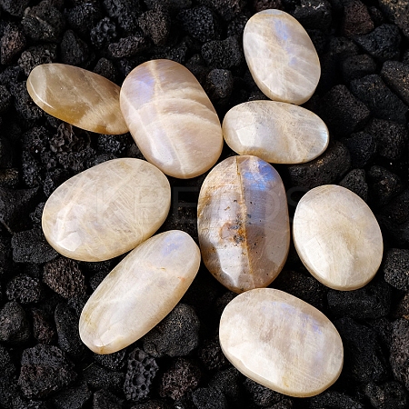 Natural Moonstone Palm Stones for Anxiety Therapy PW-WG18625-01-1