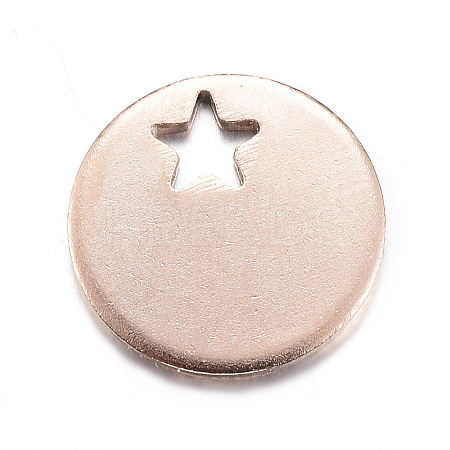 Ion Plating(IP) 304 Stainless Steel Charms LS-STAS-D167-06RG-1
