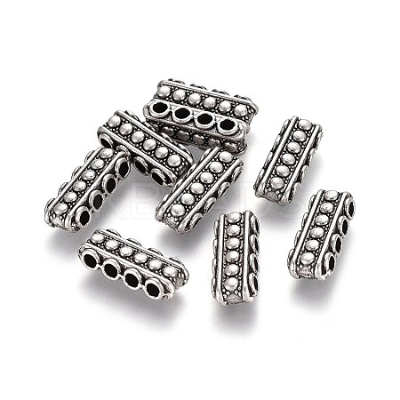 Tibetan Style Alloy Bead Spacer Bars TIBE-A16787-TAS-NR-1