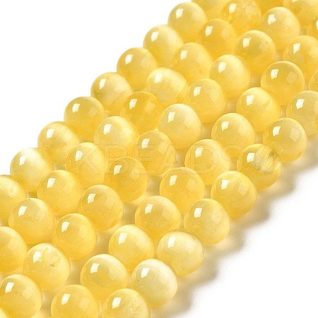 Natural Selenite Beads Strands G-P493-01F-1