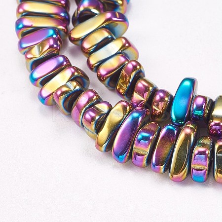 Electroplated Non-magnetic Synthetic Hematite Beads Strands G-P367-G03-1