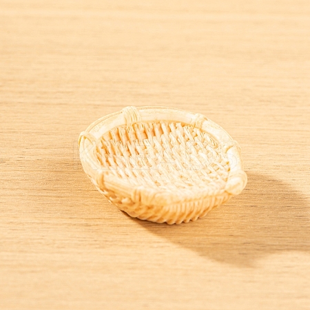 Resin Bamboo Rattan Miniature Basket Ornaments PW-WG81F97-10-1