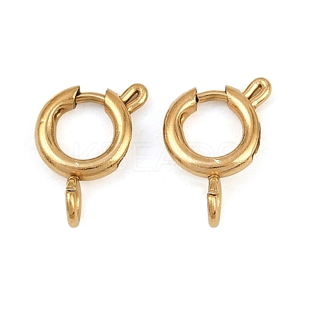 304 Stainless Steel Spring Ring Clasps STAS-B095-05C-G-1