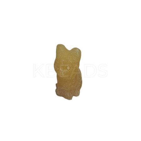 Natural Calcite Cat Figurine Display Decorations G-PW0007-015F-1