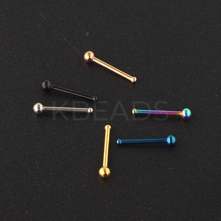 304 Stainless Steel Round Ball Nose Bone Rings WG2C4E4-01-1