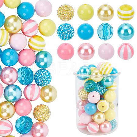 1 Set Resin Round Beads Set RESI-PH0002-03-1