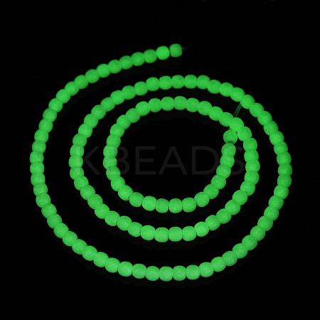 Luminous Glass Bead Strands GLAA-H018-01B-1