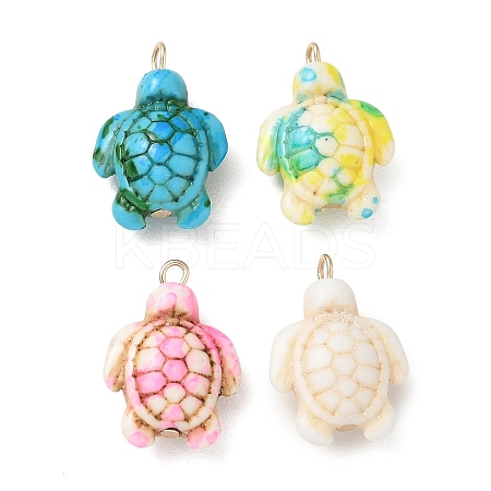 Brass & Resin Pendants RE-CBA9A00-01G-1