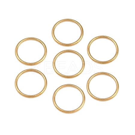 Ion Plating(IP) 304 Stainless Steel Closed Jump Rings STAS-G393-06G-09-1