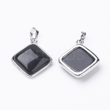 Natura Black Agate Pendants G-E420-01P-1