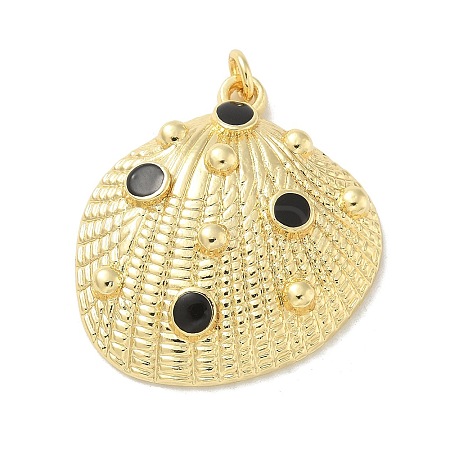 Brass Enamel Pendants KK-B124-02G-01-1