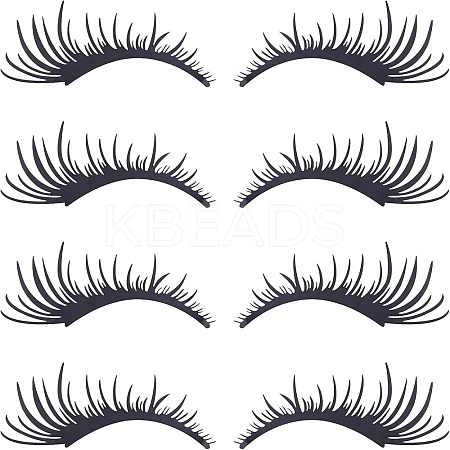 Waterproof PET Eyelashes Decoration Sticker DIY-WH0273-33-1