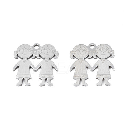 201 Stainless Steel Pendants STAS-N091-146P-1