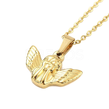 304 Stainless Steel Pendant Nacklaces For Women STAS-S124-01G-01-1