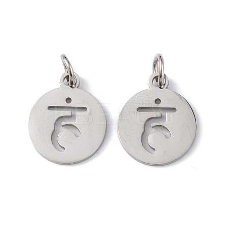 Non-Tarnish 304 Stainless Steel Charms STAS-Q201-T450P-1