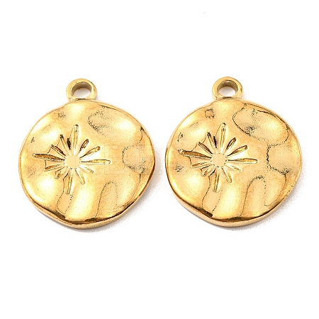PVD Vacuum Plating 304 Stainless Steel Pendants STAS-F287-30G-1