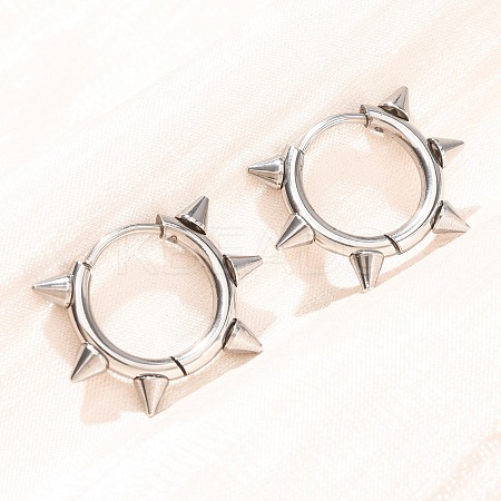 201 Stainless Steel Hoop Earrings for Women SA-CBA8B85-15P-1
